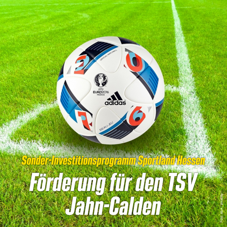 Förderung für den Turn- und Sportverein Jahn-Calden
