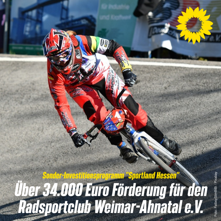 Über 34.000 Euro Förderung für den Radsportclub Weimar-Ahnatal e.V.