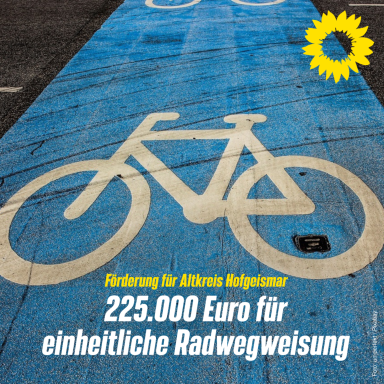 225.000 Euro Förderung für eine einheitliche Radwegweisung im Altkreis Hofgeismar!
