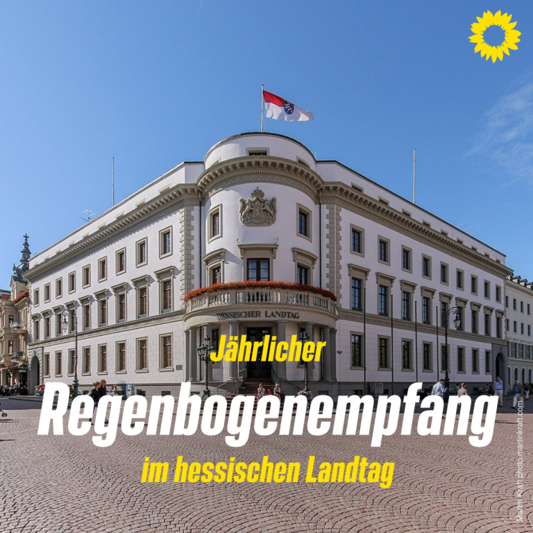 Regenbogenempfang im hessischen Landtag