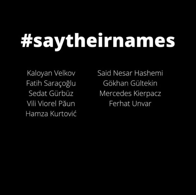 Say their names – in Gedenken an die Opfer des rechtsextremistischen Anschlags vom 19. Februar in Hanau